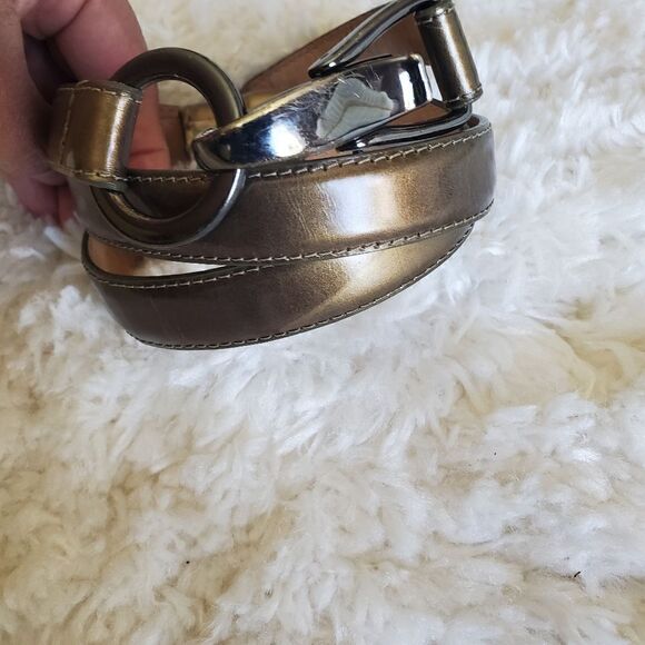 VINTAGE Genuine Italian Leather Gold Brown 36\
